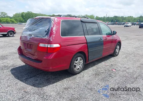 2006 Honda Odyssey Ex-L из США, поврежденный, VIN 5FNRL38746B411221